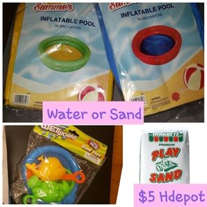 Nwt Inflatable Sand/Water Pool
